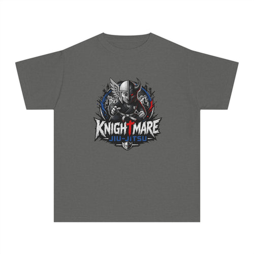 Knightmare Skull Youth Tee — Dark Fantasy Graphic Shirt ("Knightmare")